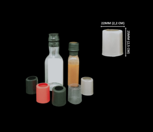 Cápsulas em PVC Termo Encolhível 22mm X 25mm - 100 unidades