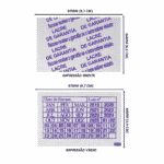 Lacre de Garantia em PVC Termo Encolhível 97mm X 66mm Branco C/ Impressão (Água Mineral) - 10.000 unidades - Imagem 2