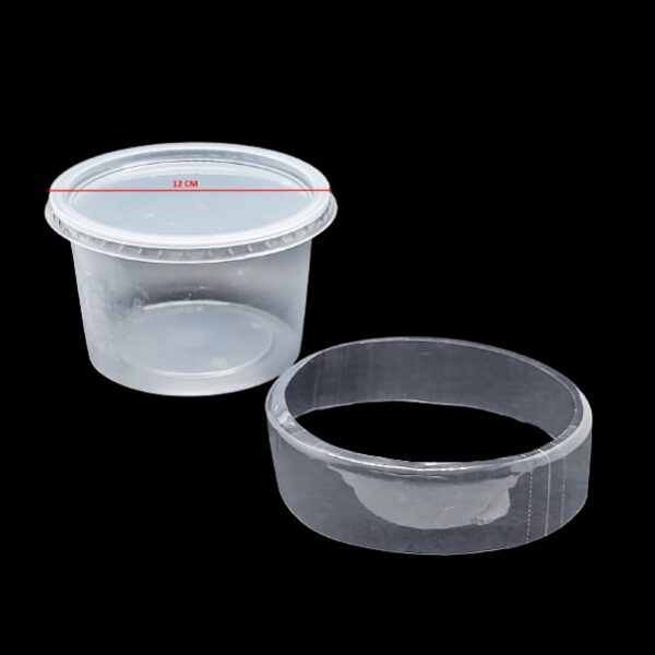 Cápsulas Abertas em PVC Termo Encolhível 125mm X 30mm Cristal - 1.000 unidades