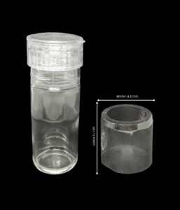 Cápsulas Abertas em PVC Termo Encolhível 48mm X 50mm Cristal (Moedor) - 500 unidades