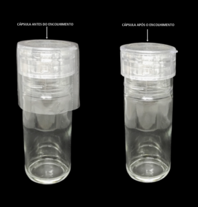 Cápsulas Abertas em PVC Termo Encolhível 48mm X 50mm Cristal (Moedor) - 500 unidades - Imagem 3