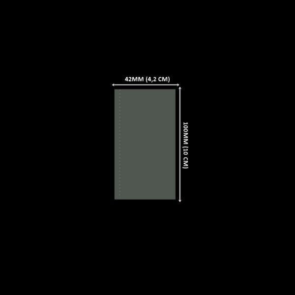 Lacre em PVC Termo Encolhível 42mm x 100mm Cristal - 2.000 unidades