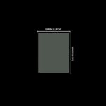 Lacre em PVC Termo Encolhível 38mm X 60mm Cristal - 100 unidades