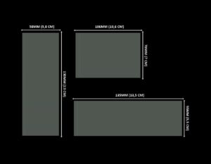 Kit 300 Lacres em PVC Termo Encolhível 58mm X 130mm / 106mm X 70mm / 135mm X 55mm - Cristal