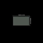 Lacre em PVC Termo Encolhível 74mm X 40mm Cristal - 500 unidades