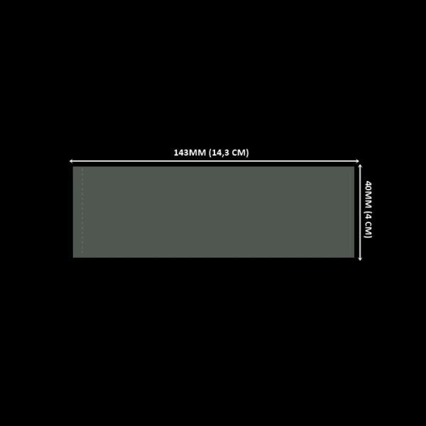 Lacre em PVC Termo Encolhível 143mm X 40mm Cristal - 1.000 unidades