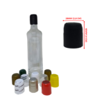 Cápsulas Fechadas em PVC Termo Encolhível 28mm X 40mm - 5.000 unidades