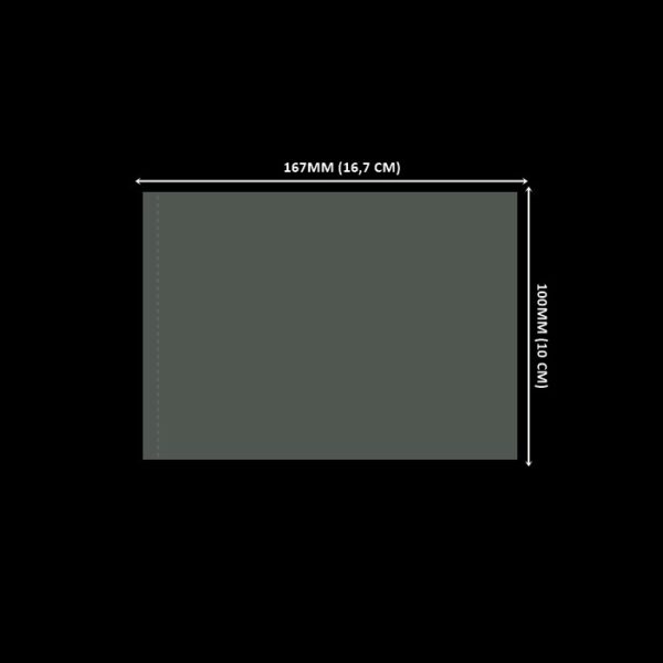 Lacre de PVC Termo Encolhível 167mm X 100mm Cristal - 100 unidades