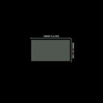 Lacre em PVC Termo Encolhível 72mm X 35mm Cristal - 100 unidades