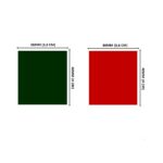 Lacre em PVC Termo Encolhível 36mm X 40mm (Verde e Vermelho) - 1.000 unidades