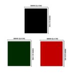 Lacre em PVC Termo Encolhível 36mm X 45mm (Preto, Vermelho e Verde) - 1.000 unidades