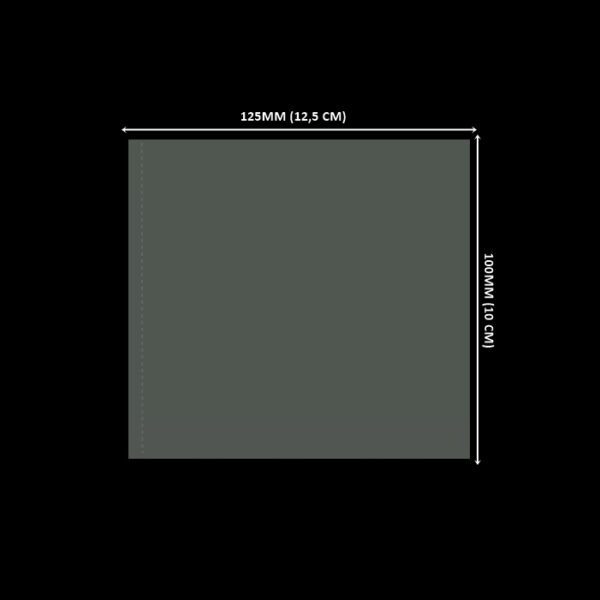 Lacre em PVC Termo Encolhível 125mm X 100mm Cristal - 100 unidades