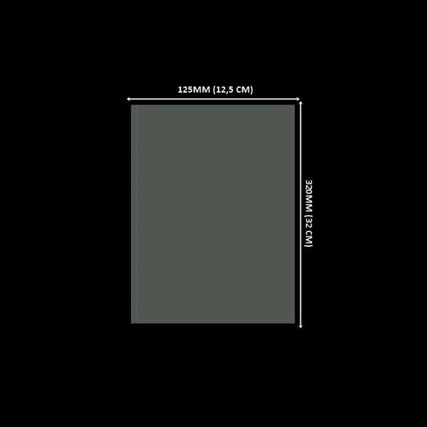 Lacre em PVC Termo Encolhível 125mm X 320mm Cristal - 100 unidades