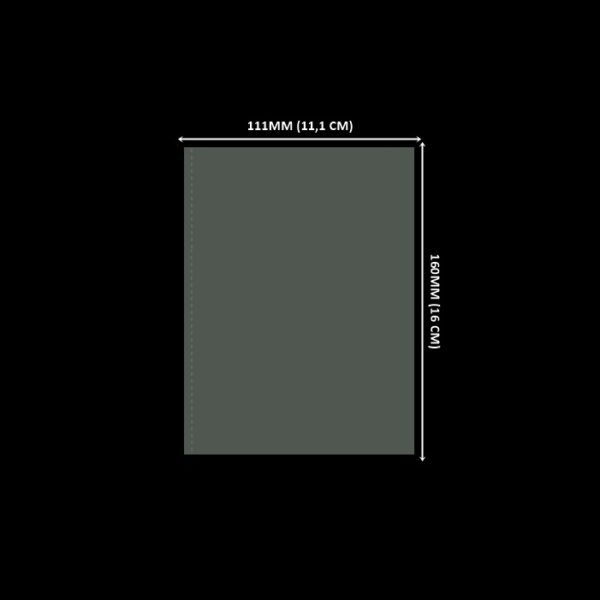 Lacre em PVC Termo Encolhível 111mm X 160mm Cristal - 100 unidades