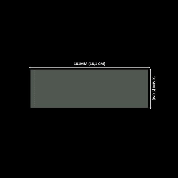 Lacre em PVC Termo Encolhível 181mm x 50mm Cristal - 300 unidades