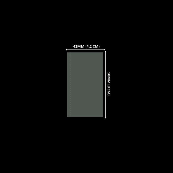 Lacre em PVC Termo Encolhível 42mm x 90mm Cristal - 1.000 unidades