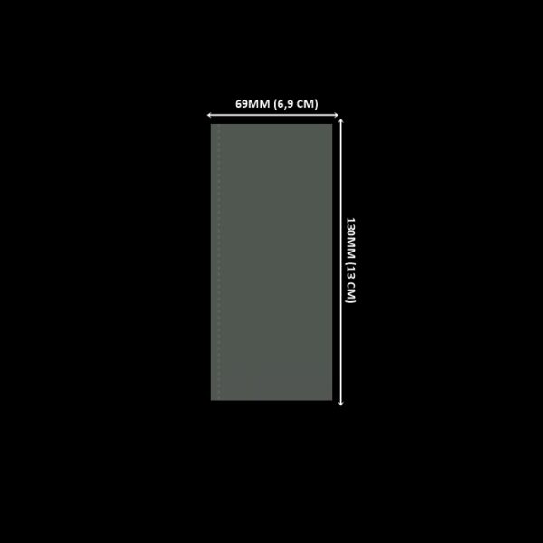 Lacre em PVC Termo Encolhível 169mm X 130mm Cristal - 100 unidades
