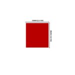 Lacre em PVC Termo Encolhível 33mm X 38mm Vermelho - 1.000 unidades