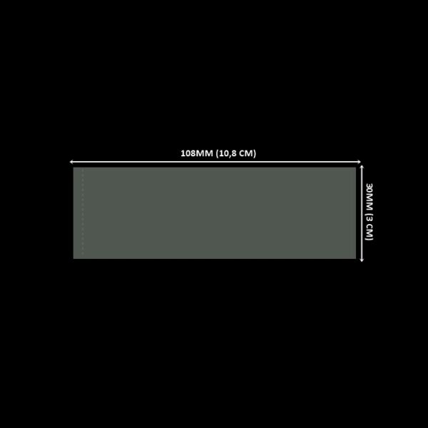Lacre em PVC Termo Encolhível 108mm X 30mm Cristal - 1.000 unidades