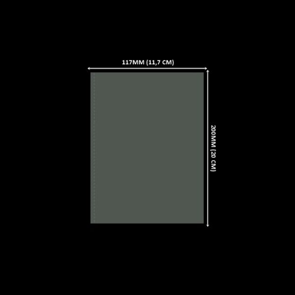 Lacre em PVC Termo Encolhível 117mm X 200 mm Cristal - 100 unidades