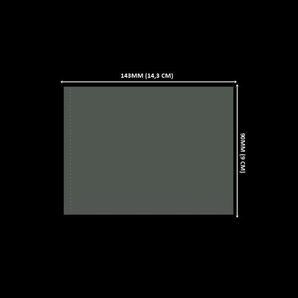 Lacre em PVC Termo Encolhível 143mm X 90mm Cristal - 100 unidades
