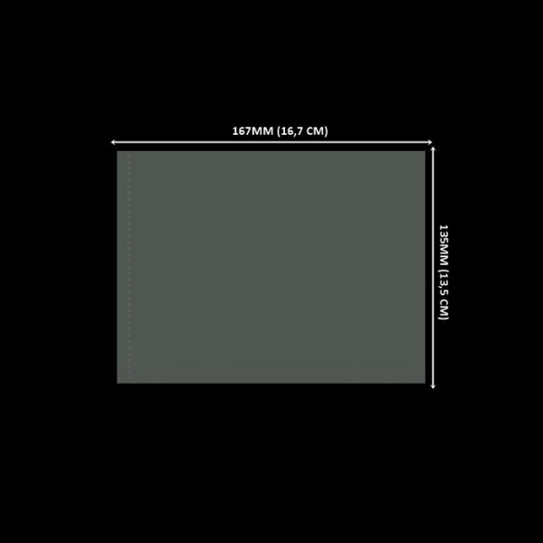 Lacre de PVC Termo Encolhível 167mm X 135mm Cristal - 100 unidades