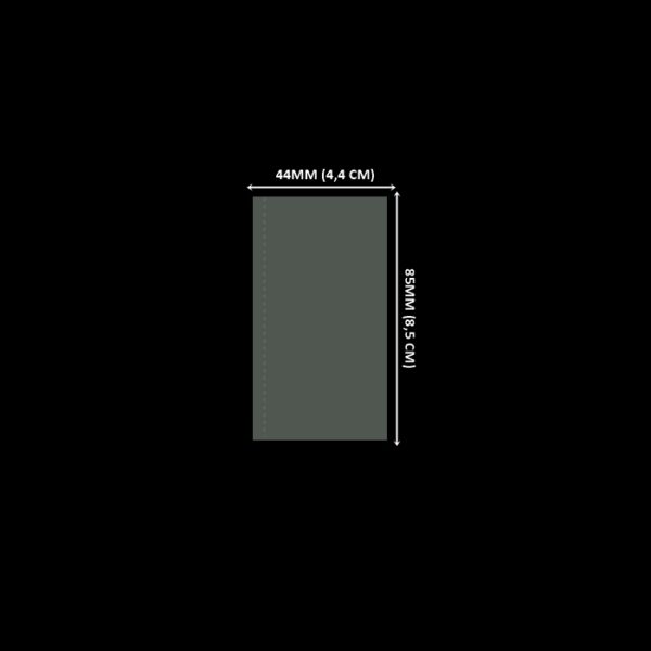 Lacre em PVC Termo Encolhível 44mm X 85mm Cristal - 1.000 unidades
