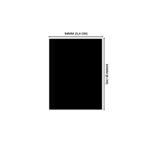 Lacre em PVC Termo Encolhível 54mm X 80mm Preto Fosco - 100 unidades