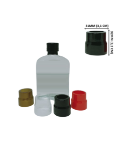 Cápsulas em PVC Termo Encolhível 31mm X 32mm - 1.000 unidades