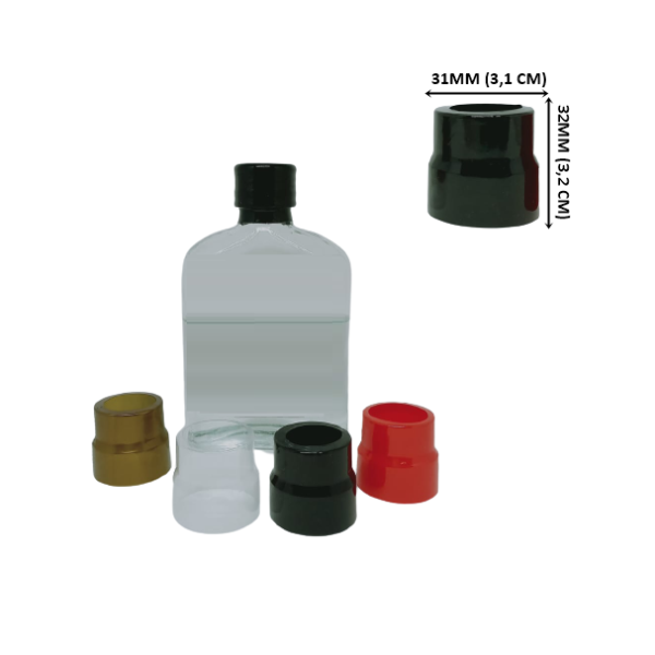 Cápsulas em PVC Termo Encolhível 31mm X 32mm - 100 unidades