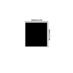 Lacre em PVC Termo Encolhível 33mm X 35mm Preto - 1.000 unidades (Sem Picote)