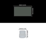 Kit 2.500 Lacres 78mm X 30mm e 2.500 Cápsulas em PVC Termo Encolhível 31mm X 32mm - Cristal