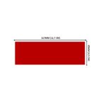 Lacre em PVC Termo Encolhível 117mm X 45mm Vermelho - 1.000 unidades