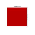 Lacre em PVC Termo Encolhível 135mm X 140mm Vermelho - 1.000 unidades