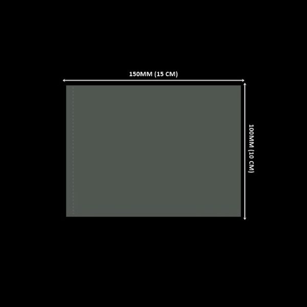 Lacre em PVC Termo Encolhível 150mm X 100mm Cristal - 1.000 unidades