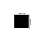 Lacre em PVC Termo Encolhível 65mm X 60mm Preto Fosco - 2.000 unidades