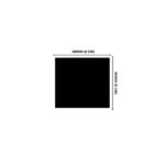 Lacre em PVC Termo Encolhível 60mm X 50mm Preto Fosco - 1.500 unidades