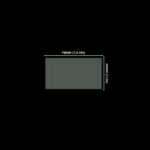 Lacre em PVC Termo Encolhível 78mm X 20mm Cristal - 100 unidades