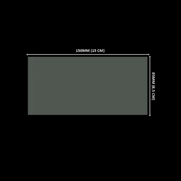 Lacre em PVC Termo Encolhível 150mm X 85mm Cristal - 100 unidades