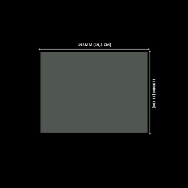 Lacre de PVC Termo Encolhível 193mm X 110mm Cristal - 100 unidades