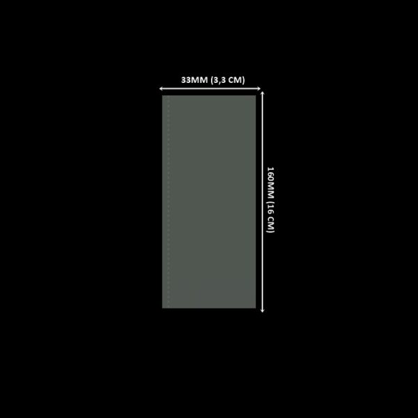 Lacre em PVC Termo Encolhível 33mm X 160mm Cristal - 300 unidades