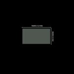 Lacre em PVC Termo Encolhível 74mm X 30 mm Cristal - 100 unidades