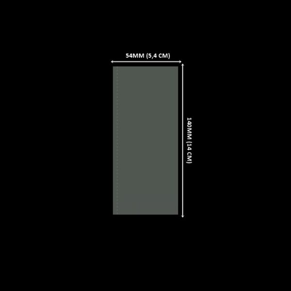 Lacre em PVC Termo Encolhível 54mm X 140mm Cristal - 300 unidades