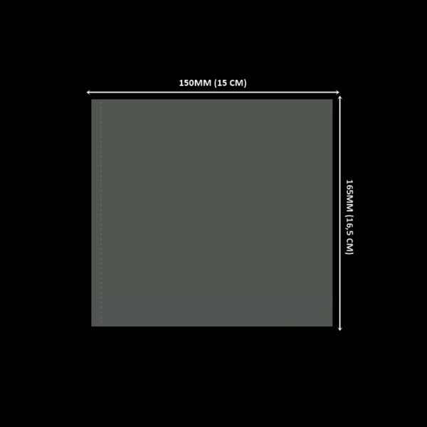 Lacre em PVC Termo Encolhível 150mm X 165mm Cristal - 100 unidades