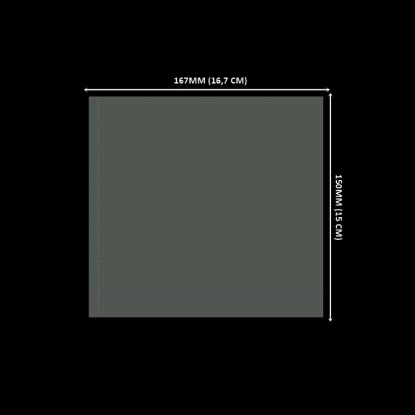 Lacre de PVC Termo Encolhível 167mm X 150mm Cristal -100 unidades