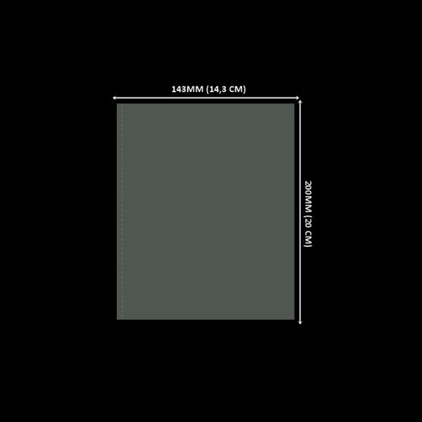 Lacre em PVC Termo Encolhível 143mm X 200mm Cristal - 100 unidades