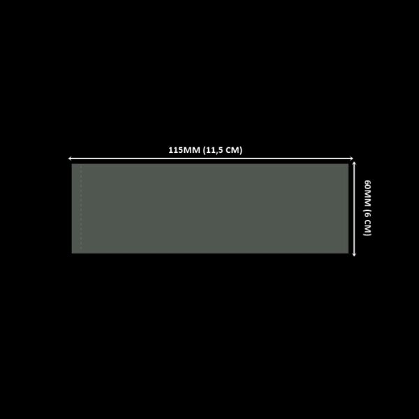 Lacre de PVC Termo Encolhível 115mm X 60mm Cristal - 1.000 unidades