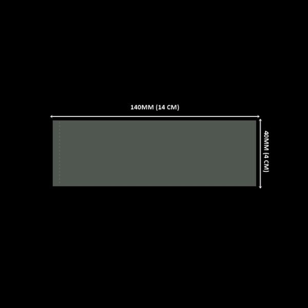 Lacre em PVC Termo Encolhível 140mm X 40mm Cristal - 1.000 unidades