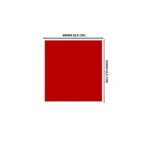 Lacre em PVC Termo Encolhível 65mm X 65mm Vermelho - 300 unidades