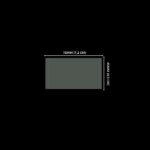 Lacre em PVC Termo Encolhível 72mm X 45mm Cristal - 100 unidades